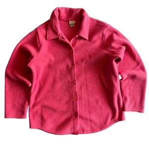 L.L.Bean Women’s Vintage Polartec Button-Up Fleece Jacket – Size M
